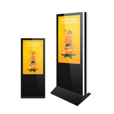 FHD 55 Inch Double Sided Digital Signage Hamburg Android 5.1 Freestanding Digital Display