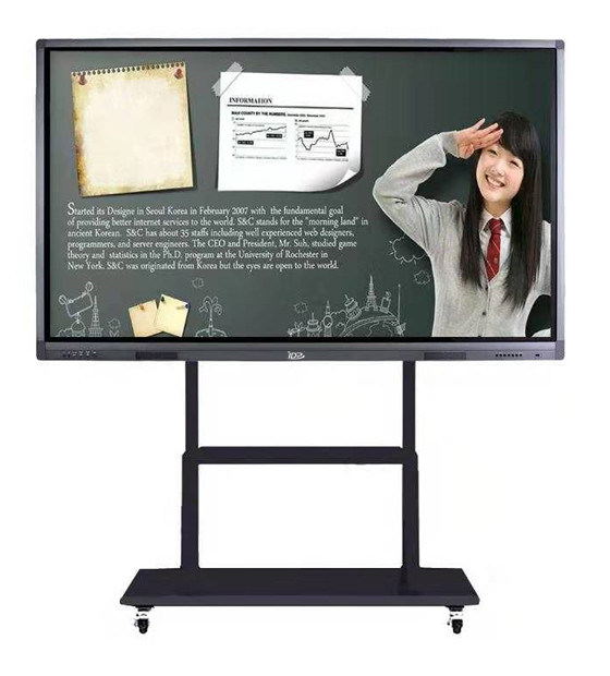 75'' OPS Antiglare Glass AllinOne Video Education Display True 10