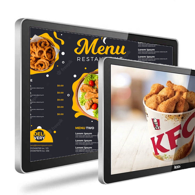 55'' Network Digital Menu Boards With  High Brightness Samsung Lcd Screen