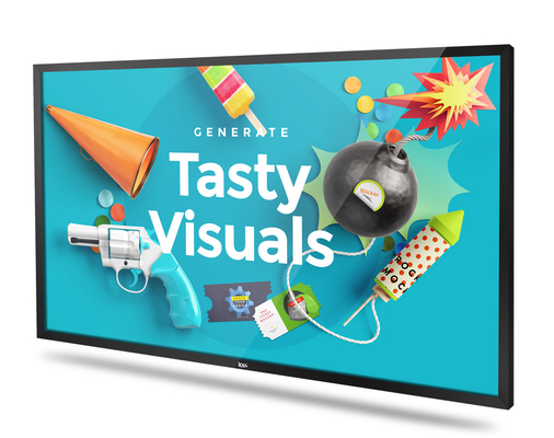 65 Inch  Android Advertising Displays  Multi-Touch Indoor Digital Signage