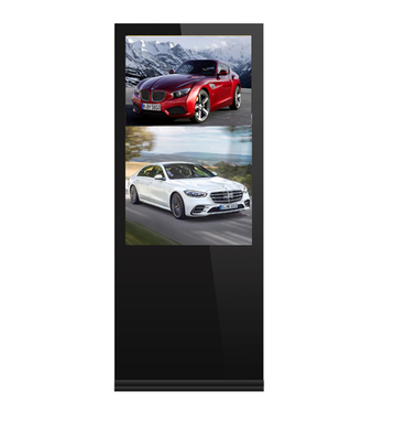 Back To Back Kiosks Curvature Commercial Digital Displays Portrait Interactive