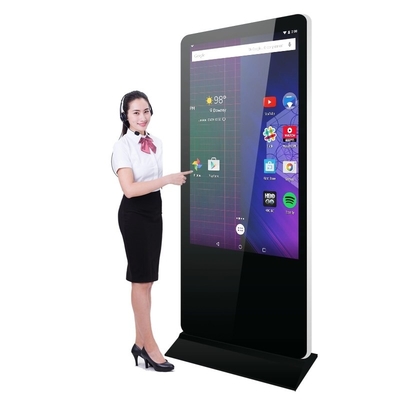 Vertical Standing 4k Self Service Kiosks With 20 Point Android Touch Screen