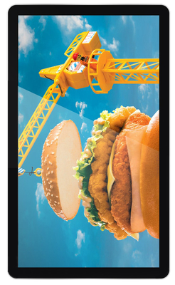 32'' Network Digital Menu Boards Vertical Mounting With Anti-reflect Glass