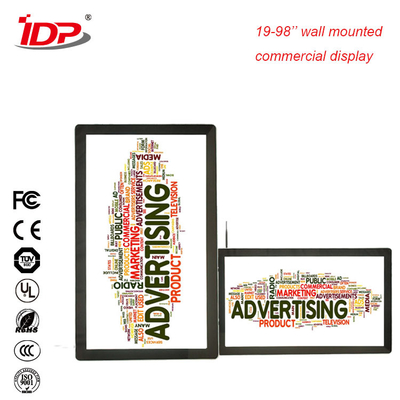 55 Inch Touch Screen Digital Signage Display Vertical Mounting With High Brightness