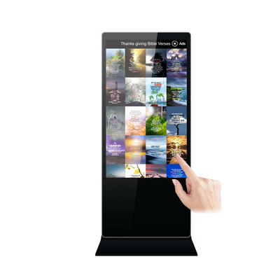 43 Inch Floor Stand Interactive Touch screen Digital Signage With Android OS