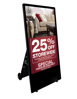 49 inch outdoor digital signage battery kiosk
