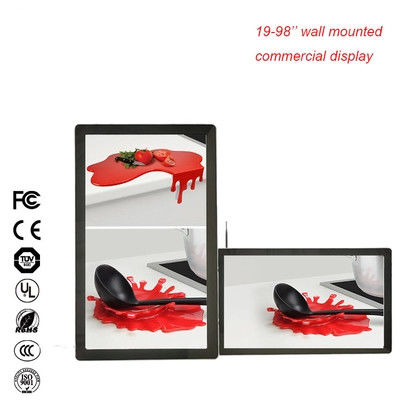 55 Inch Touch Screen Digital Signage Display Vertical Mounting With High Brightness