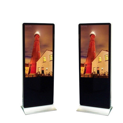 Upside Down 65 Inch Digital Signage Touchscreens 3840X2160 50hz Freestanding Kiosk