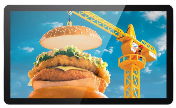 43'' QSR Digital Menu Boards Android Ultra Brightness Touch Multiple Screens