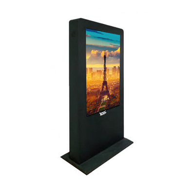 55 Inch 16.7M 1080p Outside Digital Signage Deutsch LCD Display System IR Remote Control