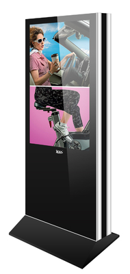 4K 1000nit 55 Inch Digital Signage Kiosk Free Standing 50P/S Scan Speed