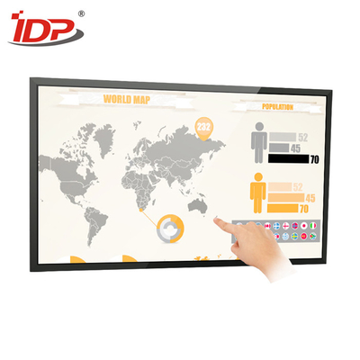 10 Finger Multi Touch LCD Panel Touch Screen Monitor 43 Inch 4K Commercial