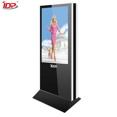 Lockable Rear Media Compartment 55 Inch Digital Signage Kiosk With 4K Resolution