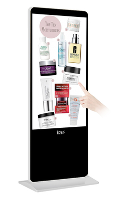4K Embedded Android Digital Signage Kiosk Stand Alone 55 Inch Interactive Totem Standing Display