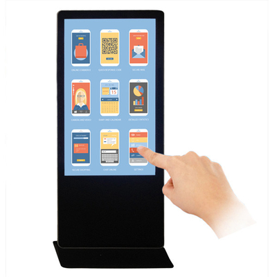 55'' Vertical 4K High Brightness Interactive Kiosk Indoor Multitouch Screen Digital Signage