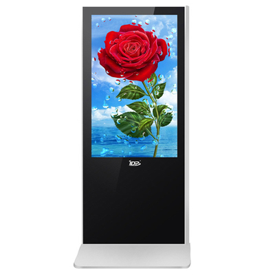 Super Narrow Floor Standing LCD Digital Signage Remotely Upload, Release, Control Manage