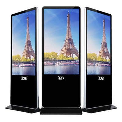 Multitouch Display Capacitive Top Floor Standing Digital Signage 4K High Brightness