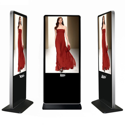 Super Narrow Floor Standing LCD Digital Signage Remotely Upload, Release, Control Manage