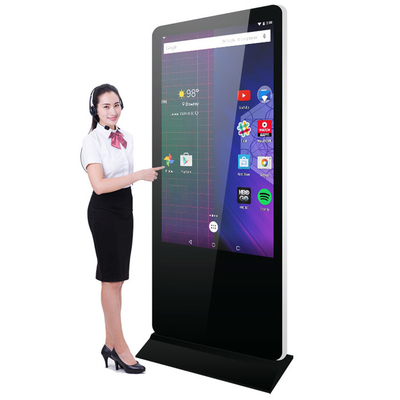 IDP Electronics 4k Interactive Digital Display Kiosk 55 Inch Freestanding Digital Signage Companies