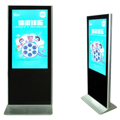 65 Inch Floor Standing Touch Screen Kiosk FCC Electronic Advertising Display Screen