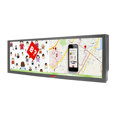 32 Inch Stretched Bar Lcd Display 450cd/M2 Interactive Digital Menu Board