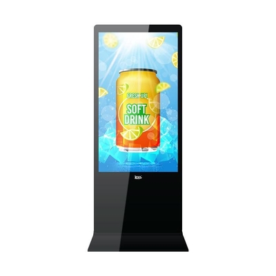 4K Embedded Android Digital Signage Kiosk Stand Alone 55 Inch Interactive Totem Standing Display