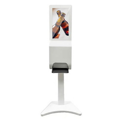 Freestanding 21.5 Inch Digital Hand Sanitizer Kiosk LCD 1920x1080