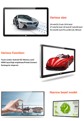 10.1 Inch to 110 Inch Touch Screen Digital Signage Suppliers Customized Solutions