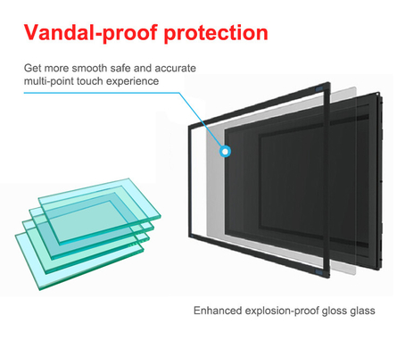 Smart Commercial LCD 1920X1080 High Brightness Display Wall Mounted Digital Signage