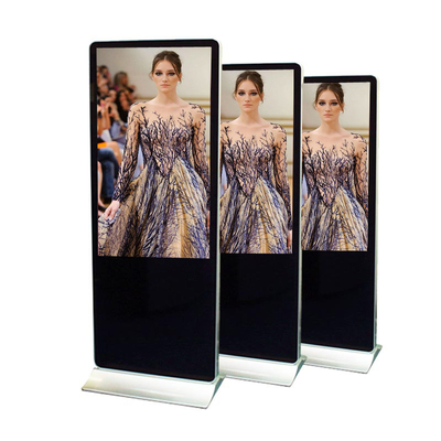 65 Inch All In One Touch Screen Information Kiosk Free Standing Advertising